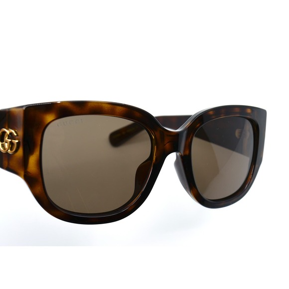 GUCCI GG1599SA 002 HAVANA BROWN WOMEN'S AUTHENTIC SUNGLASSES - Picture 9 of 10